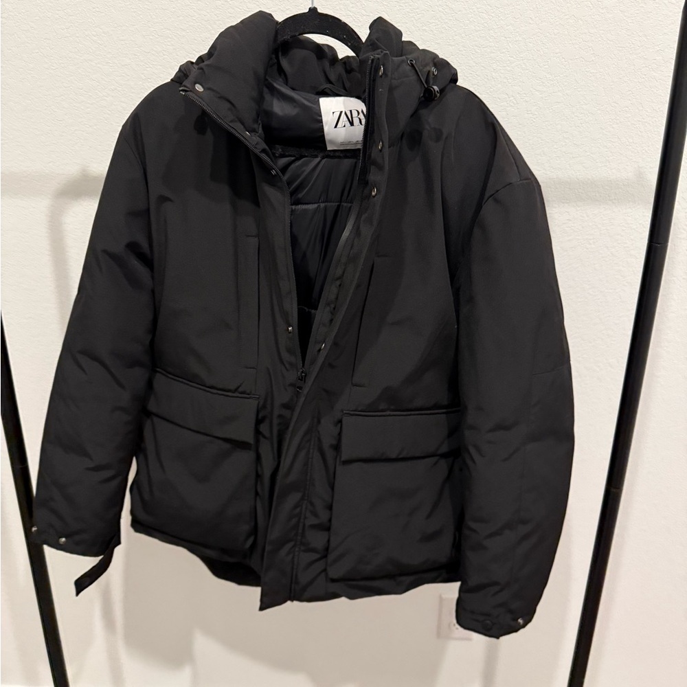 Zara Down Jacket Black - Picture 2 of 3